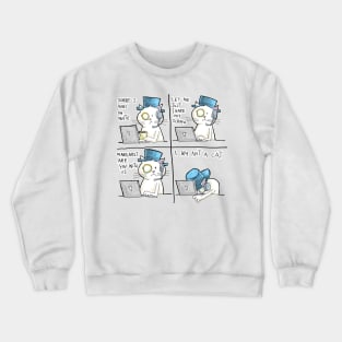 Dapper Cat - Zoom Call Crewneck Sweatshirt